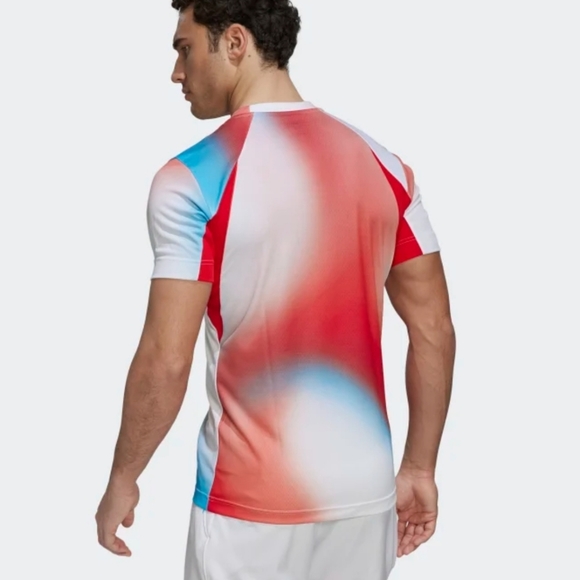 Final Price🎾Adidas Men's Melbourne Tennis Freelift Printed Tee - Picture 8 of 8